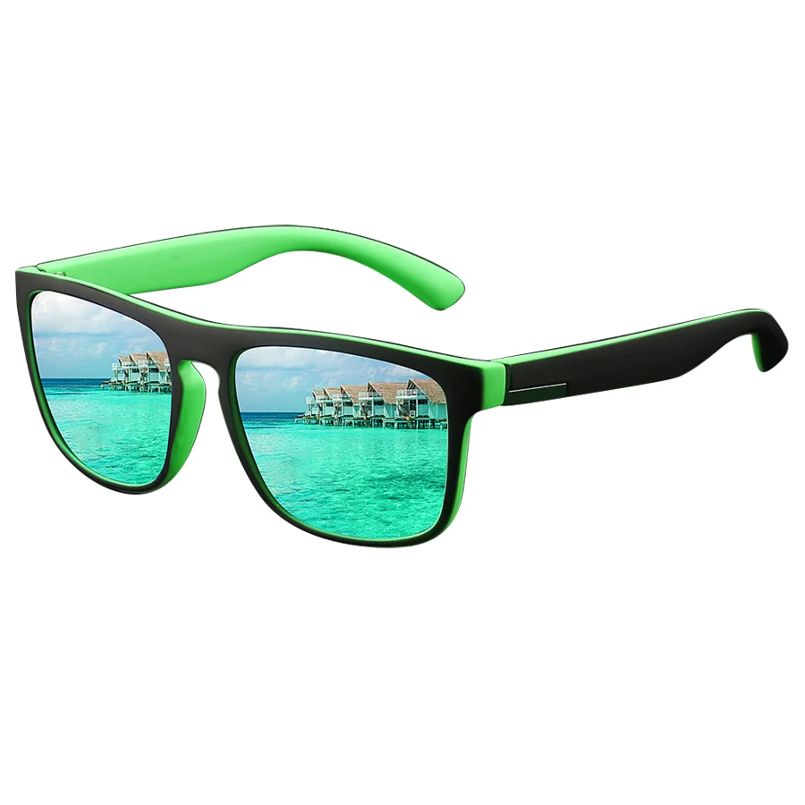 Lunettes de soleil carrées vintage tendance pour hommes et femmes, style rétro, pour la conduite et la pêche, de marque de luxe, lunettes de créateur