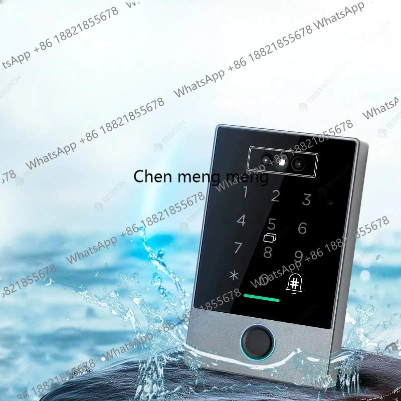 Biometric IP65 Waterproof face 100 Fingerprint Access Control Keypad supports G2 Gateway TTHotel TTRenting M1 RFID Reader