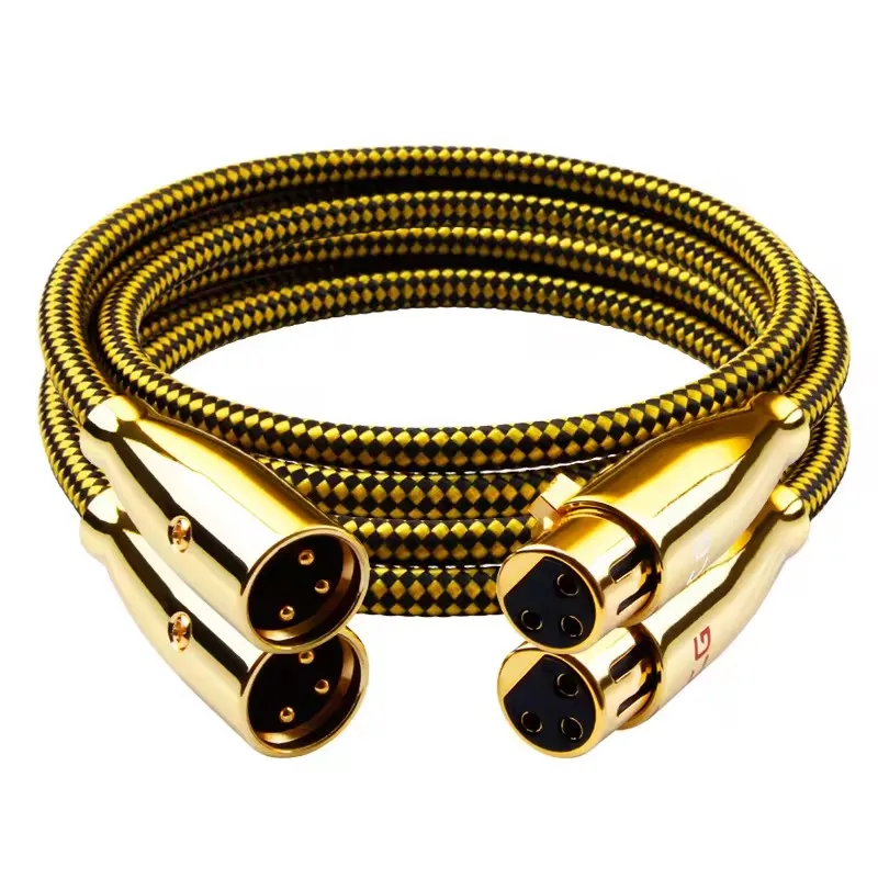 

Hi-Fi XLR балансировочный кабель высокой чистоты OCC 2XLR кабель «папа-мама» для подключения микрофона мультимедийный усилитель звука