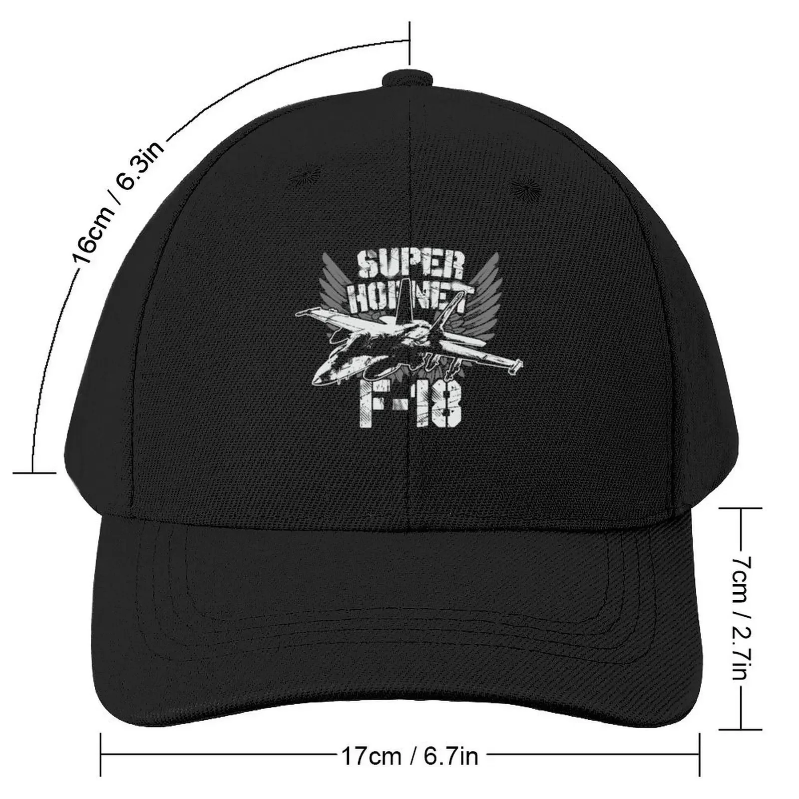 F/A-18 Super Hornet USAF Multirole Fighter USA Patriotic Eagle Wings Baseball Cap Sunhat Military Cap Man Men's Luxury Women's