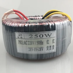 トロイダルトランス250 V〜220V,デュアル12v15v18v24v28v30v,電力アンプ,オーディオ電源,カスタマイズ可能な変圧器