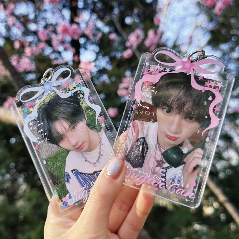 INS Kpop حامل بطاقات الصور المعبود بطاقات الأكمام Kpop صور بطاقات حامي حقيبة الظهر معلقة قلادة المفاتيح غطاء بطاقة #6
