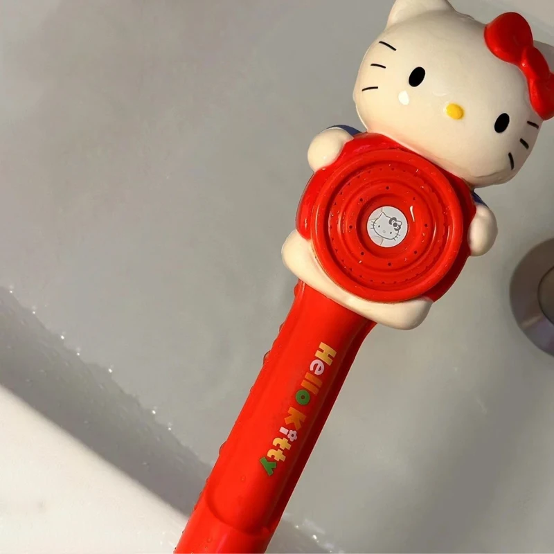 Kawaii Charm Hello Kitty Handheld Shower Japanese Girl Harajuku Bathroom Shower Decoration Birthday Gift Cute