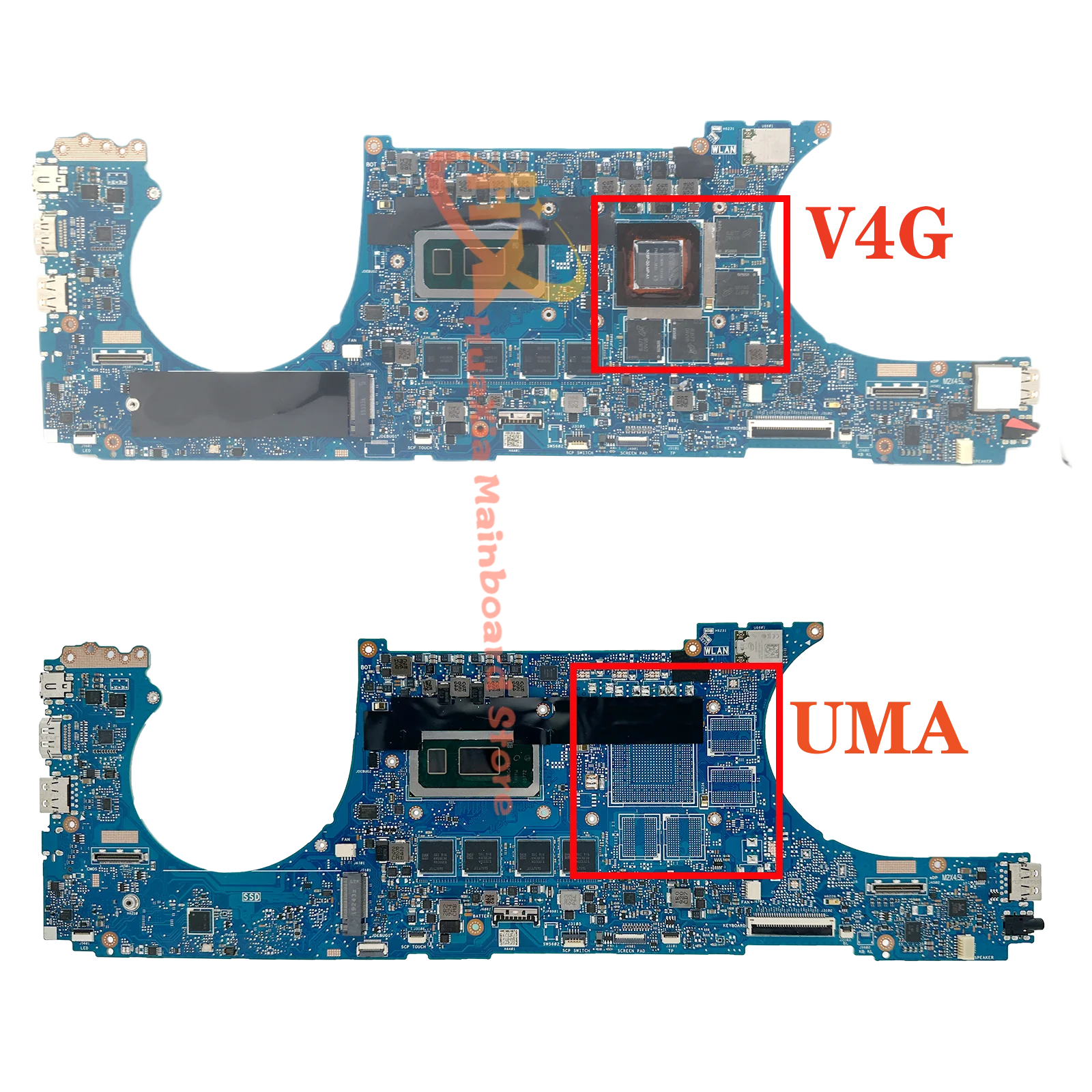 Imagem -03 - Placa-mãe do Portátil Kefu Ux534ft Ux534fa Bx534ft Bx534ftc Bx533ftc Ux534ftc Rx534ftc i5 i7 Gtx1650 Uma 8g 16g Ram