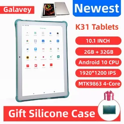 K31 Android 10 Tablets PC 10.1 INCH MTK9863 Quad-Core CPU 1920*1200 IPS Resolution Type-C 6000mAh Gift Silicone Case