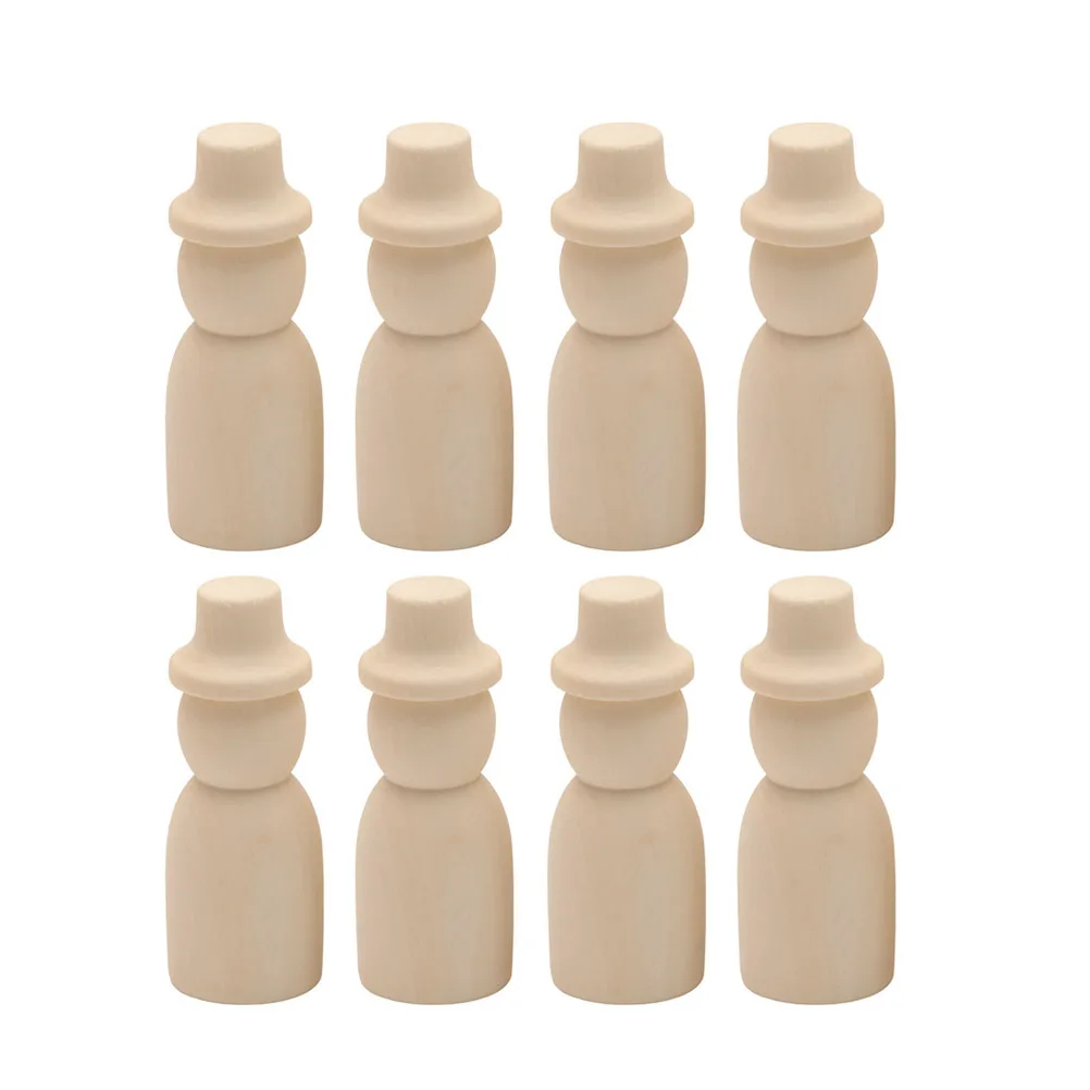 10 stuks houten doe-het-zelf poppen set kinderen kleur schilderij accessoires decoratieve poppen creatieve educatieve ambachtelijke kunststukken