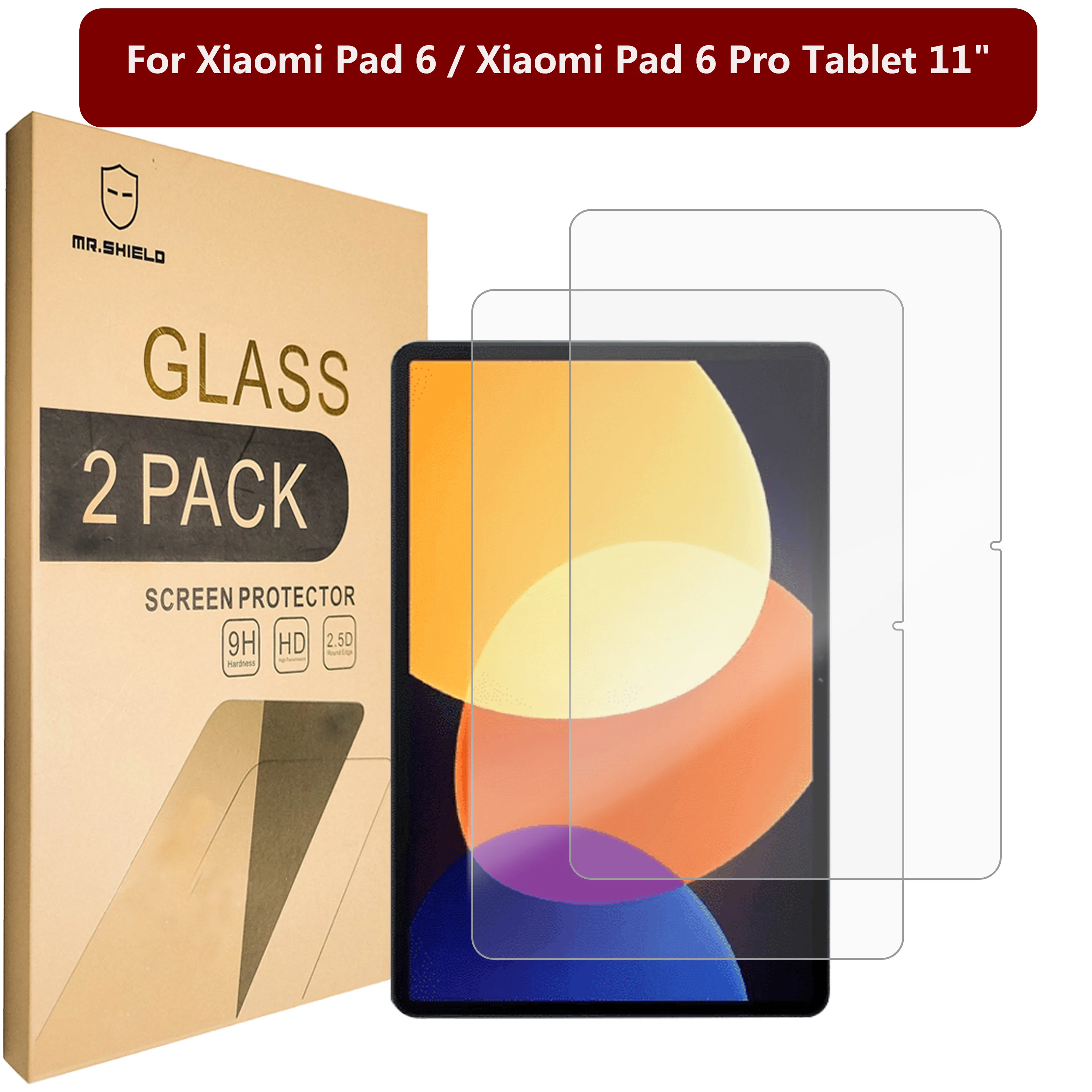 Mr.Shield [2-Pack] Screen Protector For Xiaomi Pad 6 / Xiaomi Pad 6 Pro Tablet 11