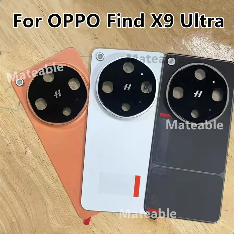 X9Ultra Back Cover For OPPO Find X9 Ultra Battery Housing Repair Replace Door Phone Rear Case + Camera Lens CPH2841 PMA110