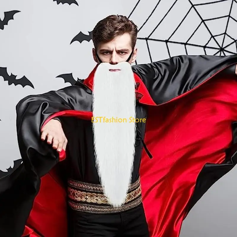 Y5GC Fake Barba Costume Halloween Falso Bigode Cabelo Disguary Acessório