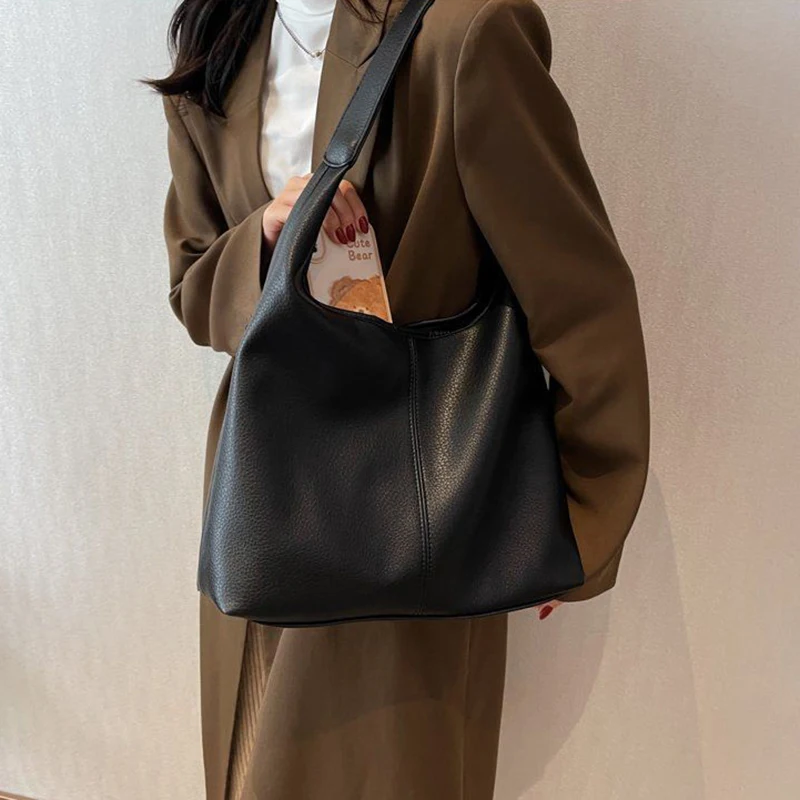 

Popular Retro New Simple Casual Ladies Shoulder Bag For Women New Western Women's Handbag Fashion Female Designer Shoulder Bag