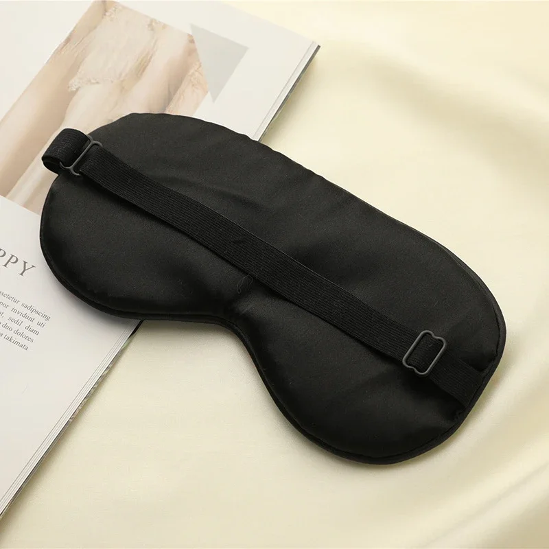 1PC Silk Sleeping Eye Mask Cover per donna uomo stampa Eyepatch Crane Blindfold maschera da notte portatile Relax Soft Eye Pad