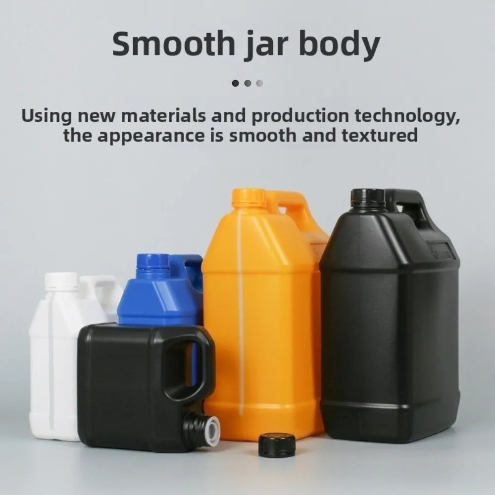 1/2/3/4/5/6/10L زجاجة بلاستيكية محكمة الغلق مع غطاء الغذاء الصف HDPE دلو مختومة سعة كبيرة تخزين الحاويات تنظيف جوهر #4