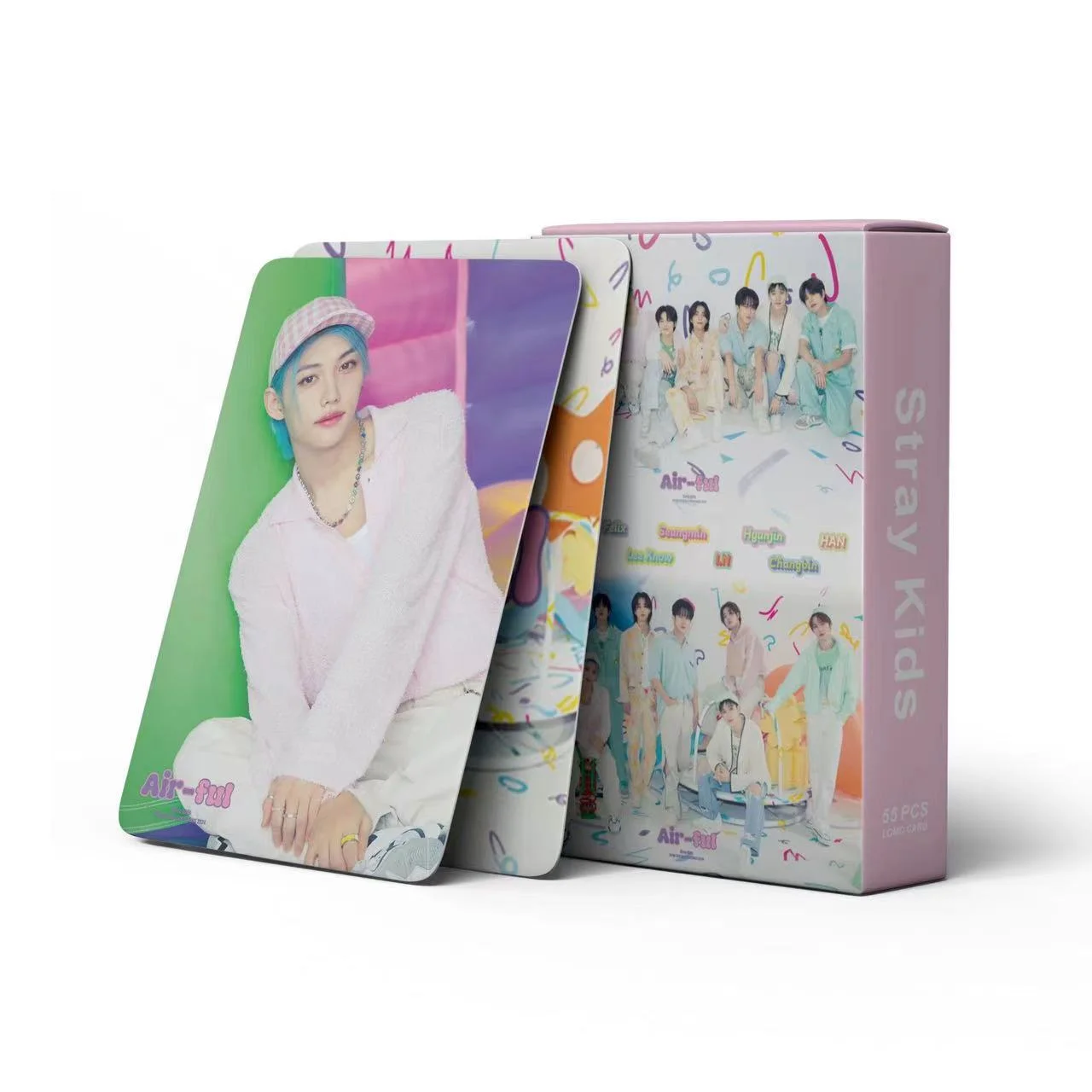 KPOP Nuevo Stray Kids SKZOO Onda Coreana Combinación SK Tarjeta Fotográfica Mingxin Film LOMO Card Colección para Fans Regalos de Festival