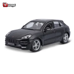 Bburago 1:24 Porsche Macan alloy racing luxury classic car die-casting car model toy collection gift off-road vehicle SUV