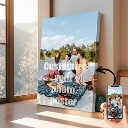 1 Stรผck individuelles Leinwandposter mit DIY-Rahmen oder rahmenlosem Poster, Drucken Sie Ihre Fotos auf Leinwand als kreative Geschenke und Leinwandposter