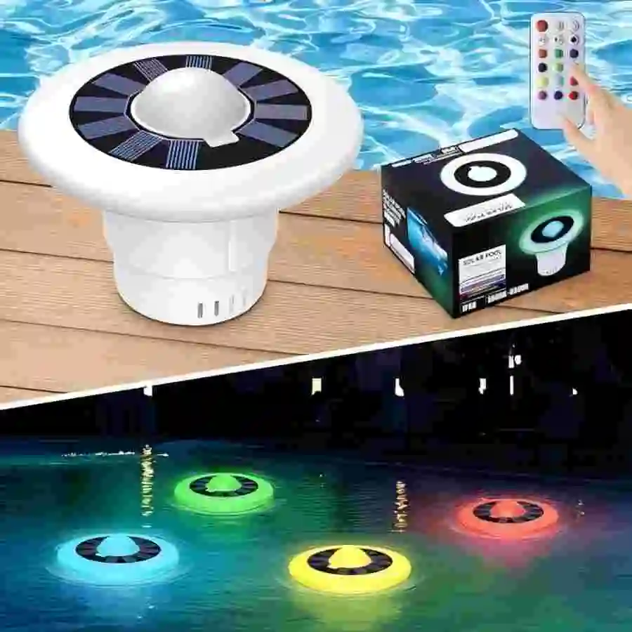 Pool Solar Light, Solar Floating Pool Light, Solar Chloride Piece Floater, Suitable for Hot Tub Pond Pool Light