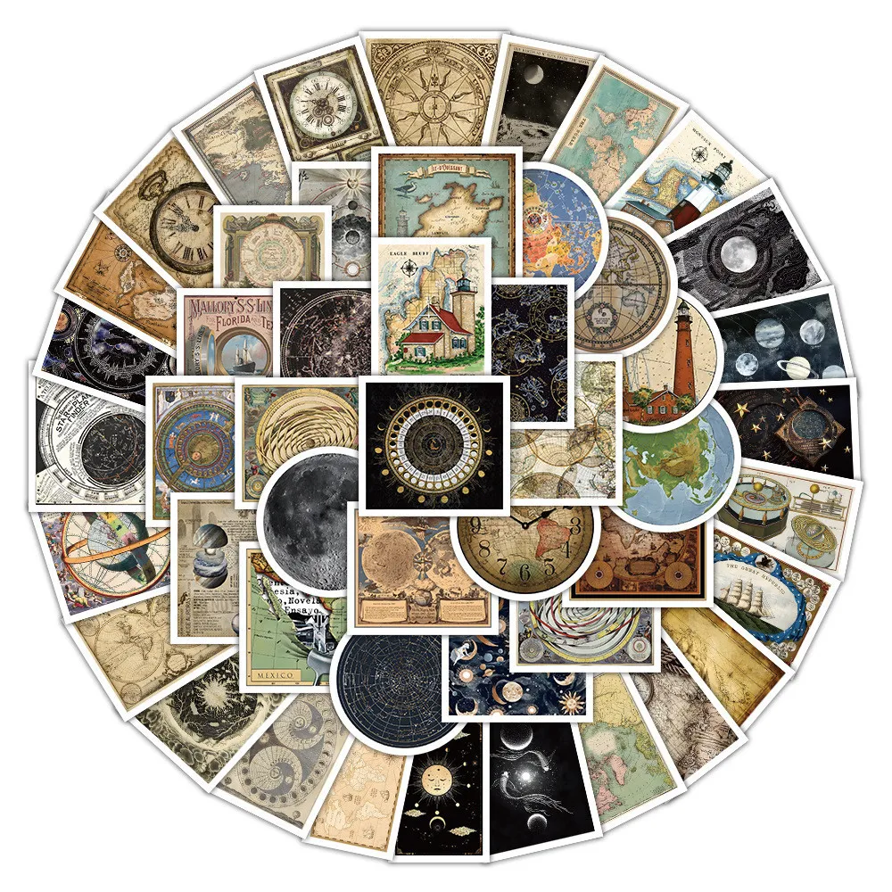 

Набор из 103 ретро-наклеек «Звездный путь» для шлемов, велосипедов, ежедневников, пеналов. Декоративные стикеры Papery Pop Store