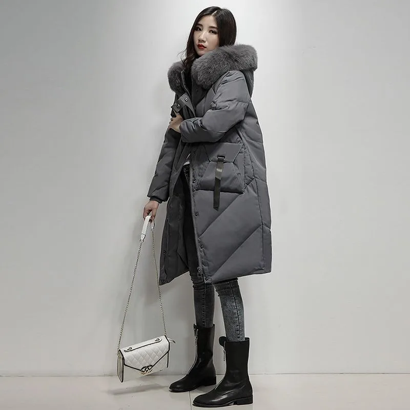 2023 New Women Down Jacket Winter Coat Female Pluma Mujer Hooded Loose Parkas Thick Outwear Overcoatwomen Puffer Jacket