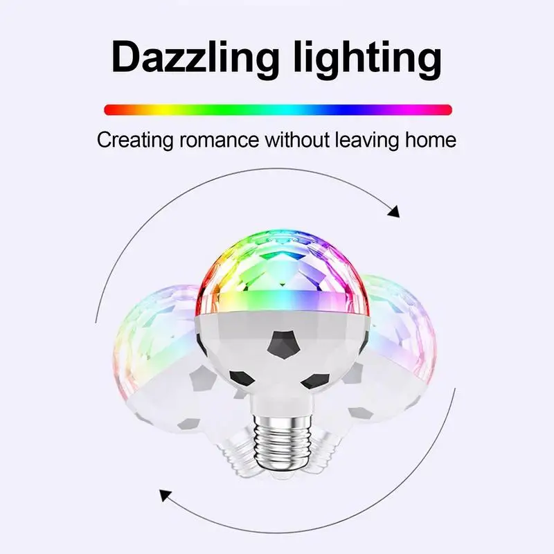 RGB Disco Light Mini Rotating Magical Ball Light RGB Projection Lamp Party DJ Disco Ball Light For Home Party KTV Bar Stage