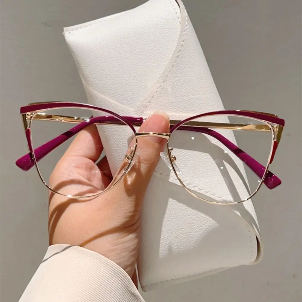 

Transparent Anti-blue Light Glasses Retro Anti Radiation Square Frame Myopia Glasses Lightweight Eye Protective