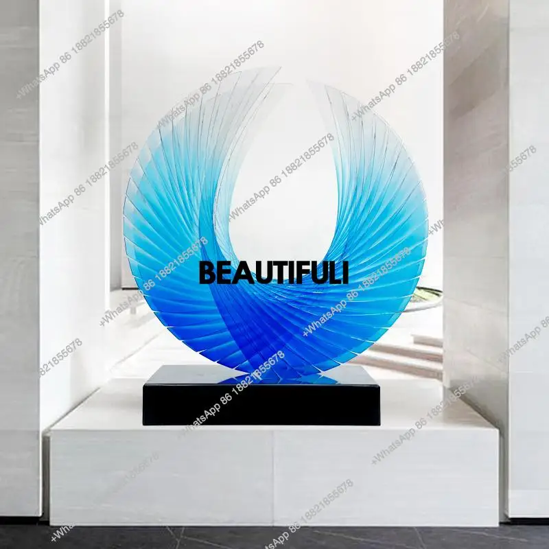 Study bookcase, transparent acrylic, transparent ornaments, decorations, living room TV cabinet, creative crafts