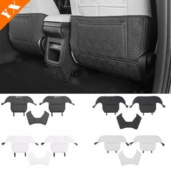 For BYD YUAN UP 2024-2025 black/white Accessories Leather Car Front Seat Rear Anti Kick Dust Board Pad Frame Cover Interior