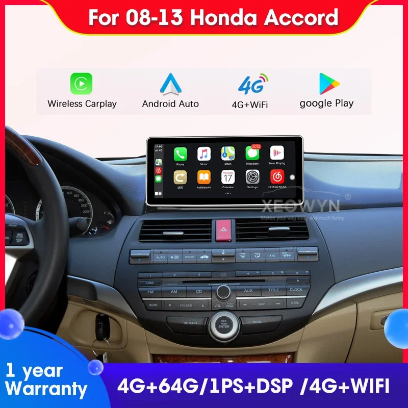 

Navitech Android screen For Honda Accord 8 Europe 2008 2009-2013 Car Radio Stereo GPS intelligent system apple carplay auto