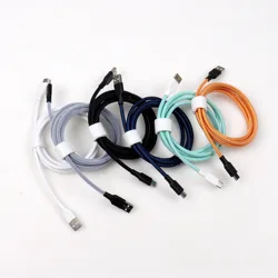 1.5M Straight Cable with USB to Type C Connector Data Wire for Mechanical Keyboard