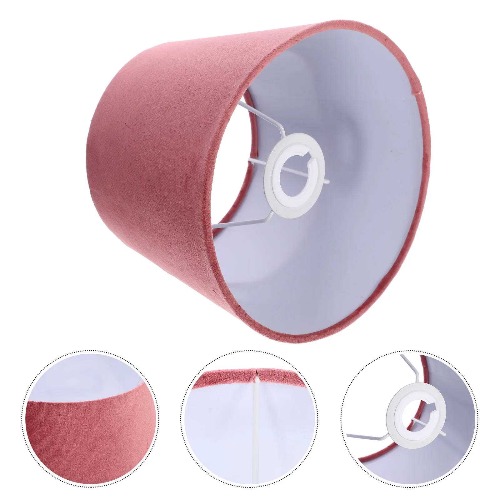 

Small Fabric Lampshade Blue Cloth Replacement For Desk Bedside Table Household Decorative Light Cover Vintage Style Lamp Shade