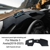 Para Mazda 3 Axela 2019 2020 2021 2022 2023 2024 2025 alfombrilla de franela parasol de verano para coche alfombrilla para salpicadero accesorios