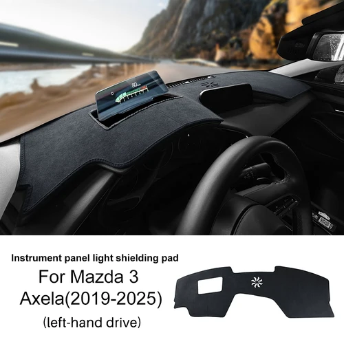 Para Mazda 3 Axela 2019 2020 2021 2022 2023 2024 2025 alfombrilla de franela parasol de verano para coche alfombrilla para salpicadero accesorios