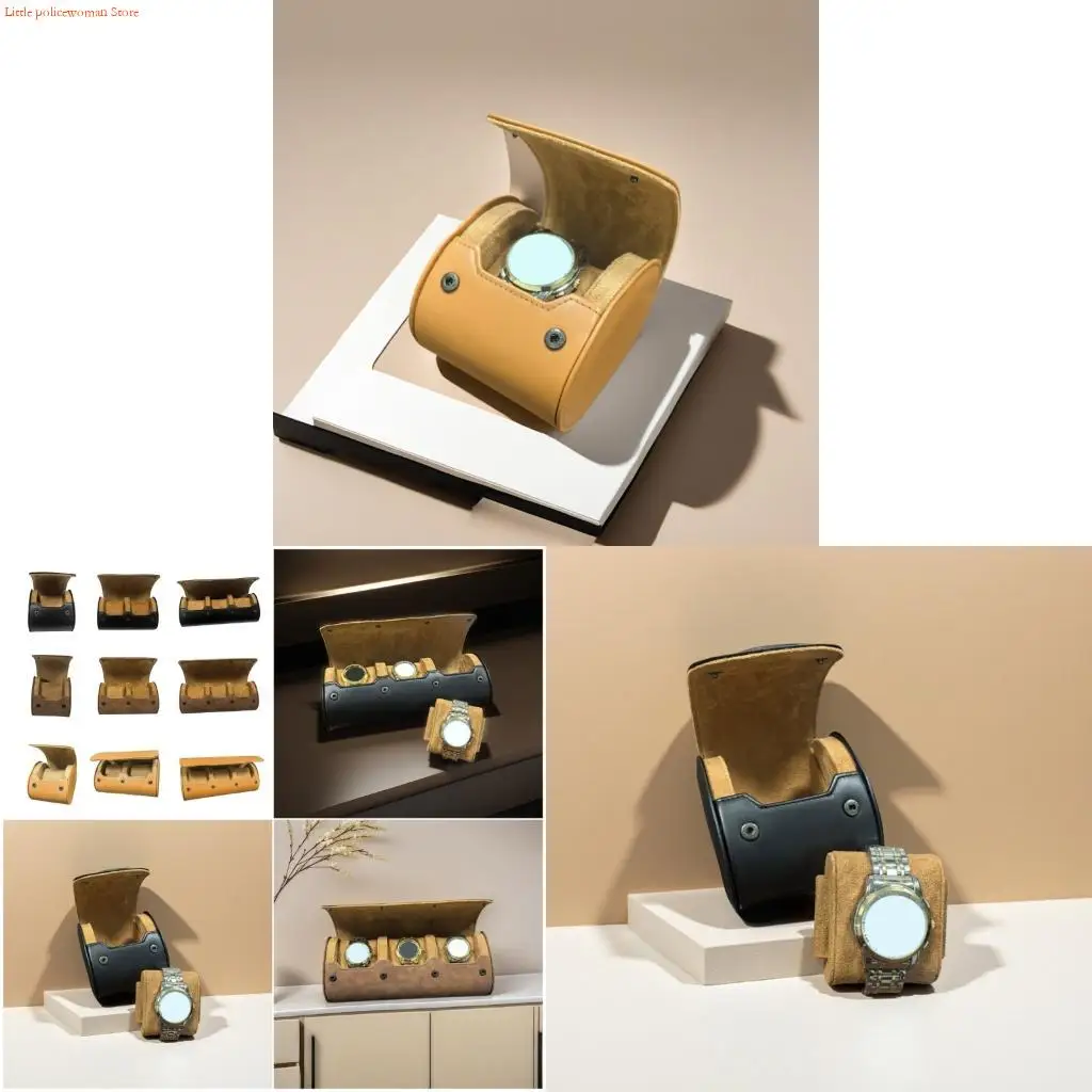 

F92D PU Leather Watch Box Watch Storage Case With Protective Soft Interior