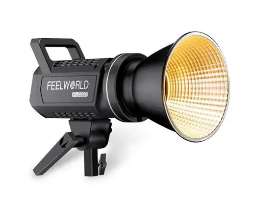 FEELWORLD FL225B 225W Bi-color COB Point Source 2inch Screen Led Video Lighting For Video Recording