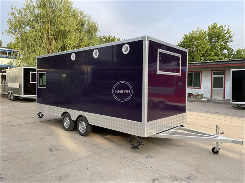 

Street Mobile Food Trailer Customized Fully Kitchen Equipment Kiosk Concession Food Truck Carts Sale