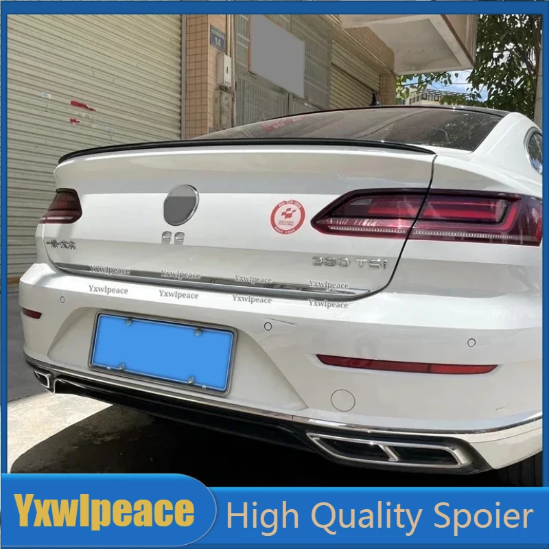 

For Volkswagen VW Arteon CC 2019 2020 2021 2022 2023 ABS Plastic Primer Color Rear Trunk Lip Spoiler Car Accessories