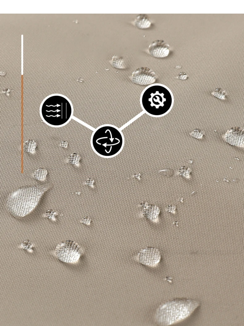 Herren Outdoor-Jacke im Bergstil, winddichte, wasserabweisende Wander-Freizeitjacke – Detail 6