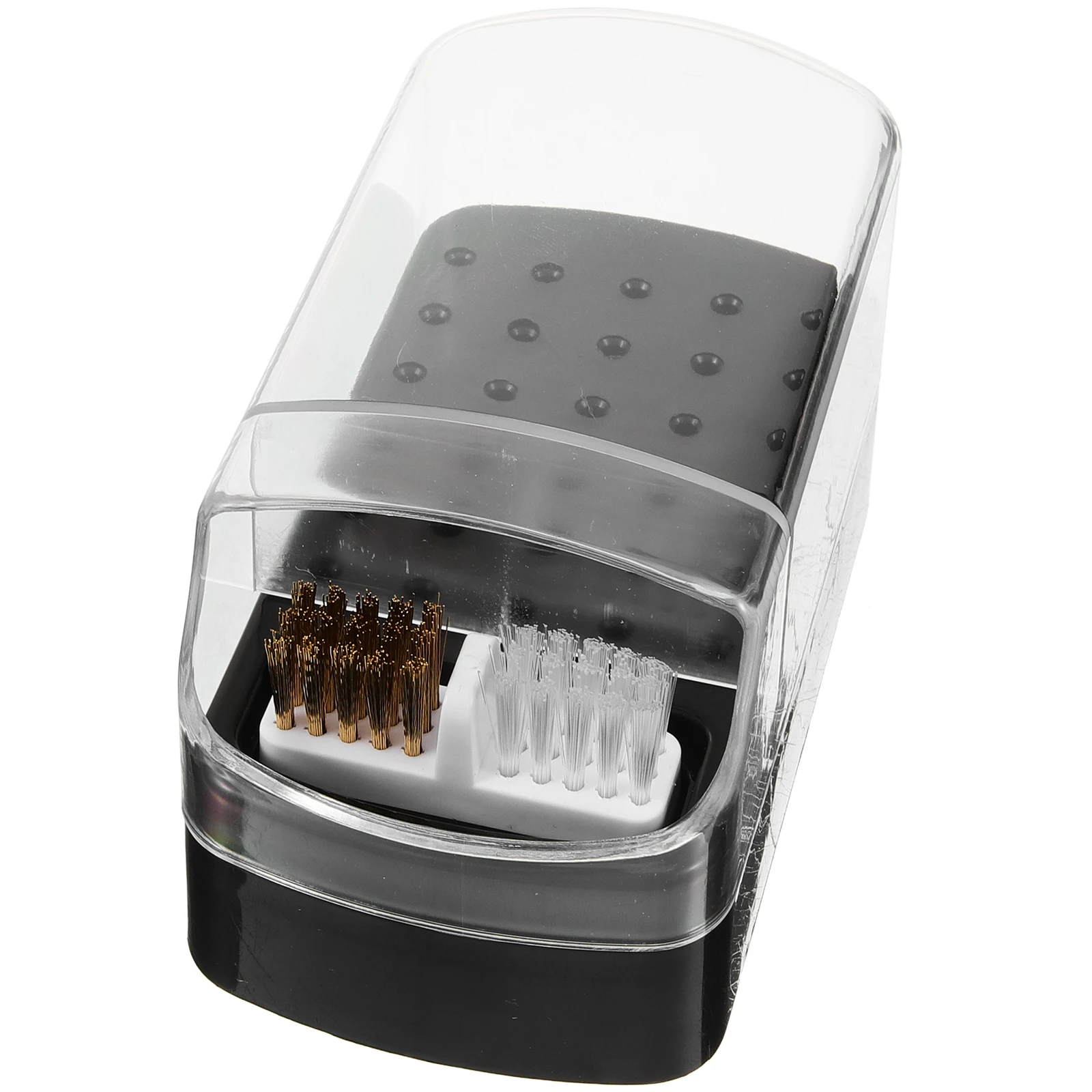 صندوق تخزين لقمة مثقاب الأظافر، منظم بلاستيكي بـ 30 فتحة، حامل لقمة مثقاب الأظافر لفرشاة تنظيف مانيكير المنزلية في الصالونات