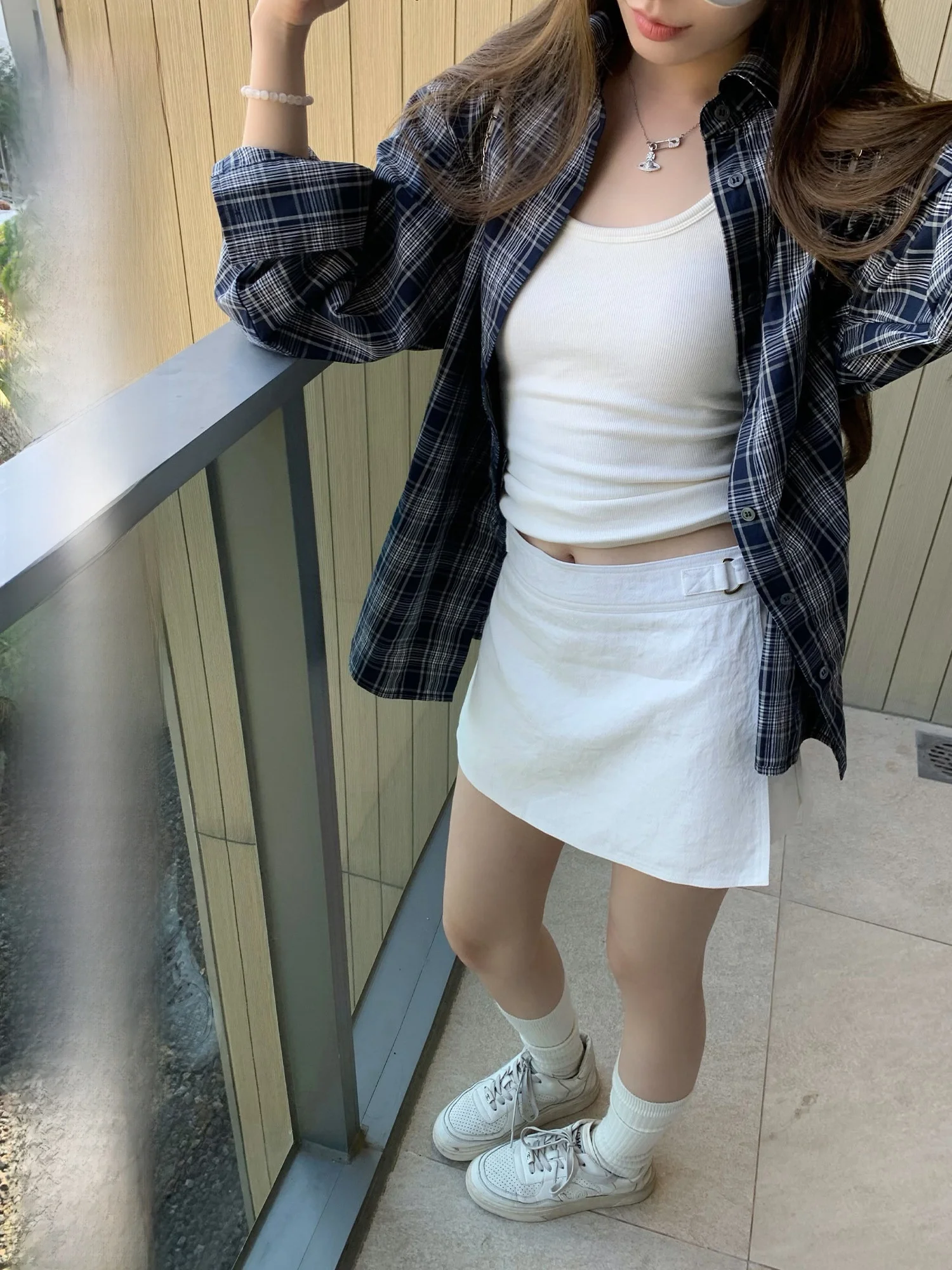 

High Waist A-Line Skirt Women's White Design Sensation Anti-Light Short Skirt Spring Season Hhyii Brand Ladies Skirts