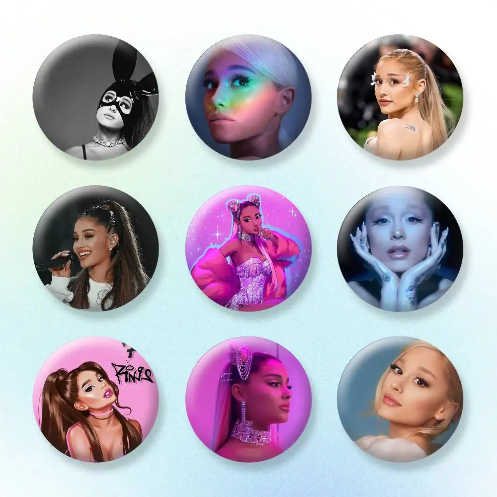 

A-Ariana Singer G-Grande Button Pins Backpack Clothing Decor Brooch Badge Jewelry Gifts for Kids
