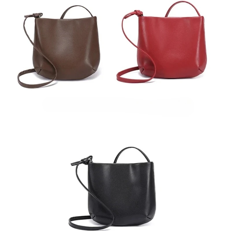 

Casual Cow Leather Shoulder Bags Soft Natural Cow Leather Handbag Women Designer Luxury Bag Crossbody Bags Handbag