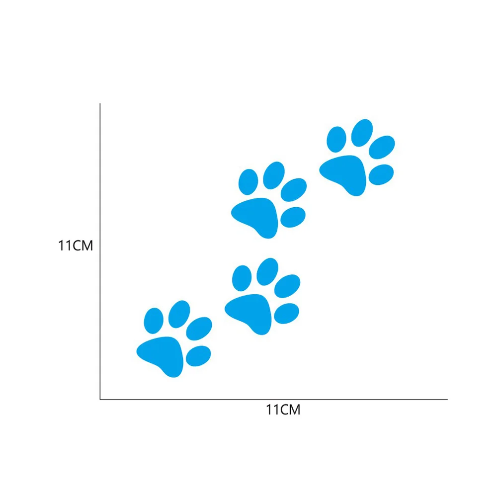 

24Pcs Cat Footprint Sticker for Car Weatherproof PVC Decal No Trace Removal Easy Install Car Body Window Decorative Sticker Cute