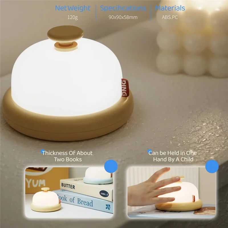 

【Hot Cake】Night Light - Cute USB Rechargeable Portable Lamp For Desktop, Ideal Children's Birthday Gift, Baby Night Light