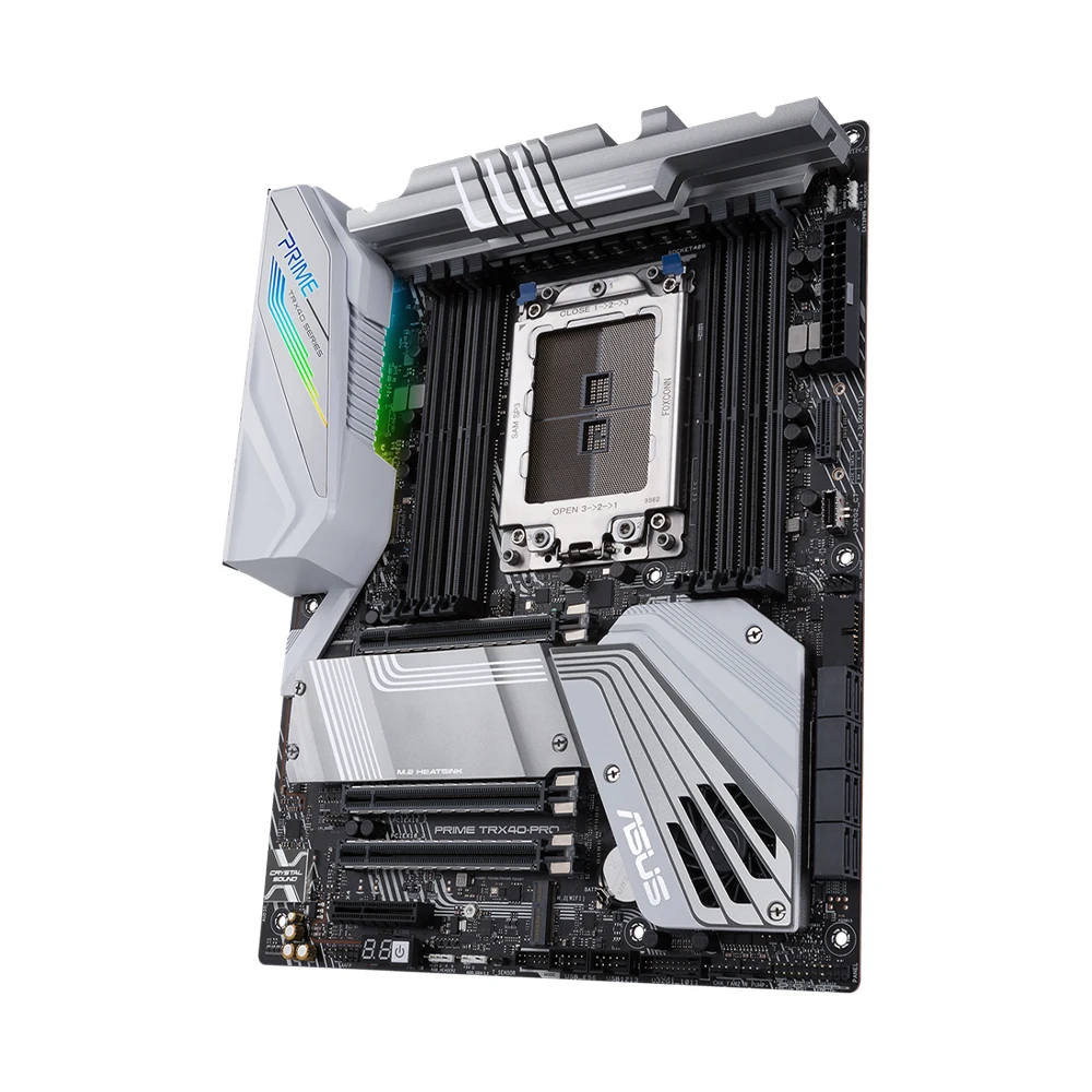 Imagem -04 - Placa-mãe Asus-prime Trx40-pro Suporta Soquete Strx4 3960x 3970x 3990x Cpu Memória Ram Ddr4 4666 Mhz Nvme M.2 Sata Pcie 4.0