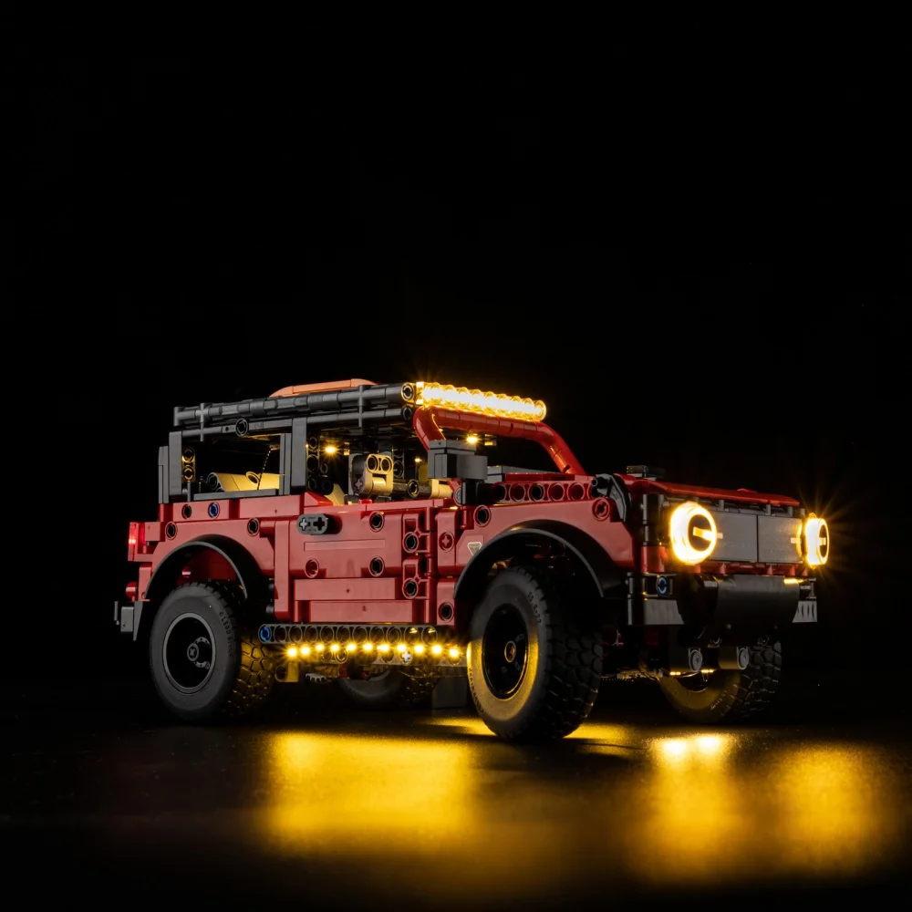 مجموعة الإضاءة لإصدار LEGO Technic Bronco SUV 42213 RC لا تشمل كتلة البناء (مجموعة إضاءة LED فقط)
