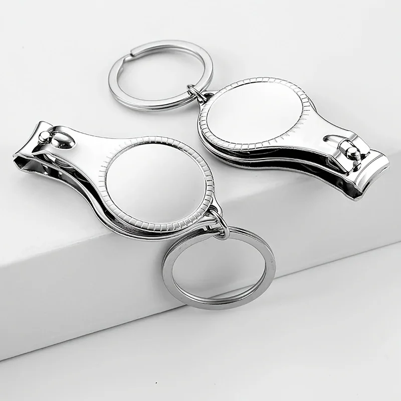 

3-in-1 multifunctional nail clipper bottle opener with keychain - stainless steel nail clippers and nail tools