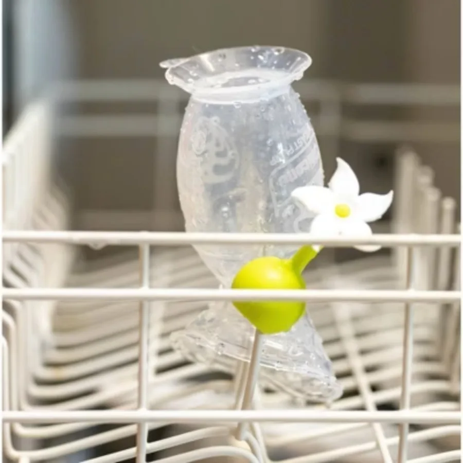 مضخة الثدي مع قاعدة شفط وسدادة زهور آمنة للاستخدام في غسالة الأطباق، خالية من مادة BPA وPVC والفثالات