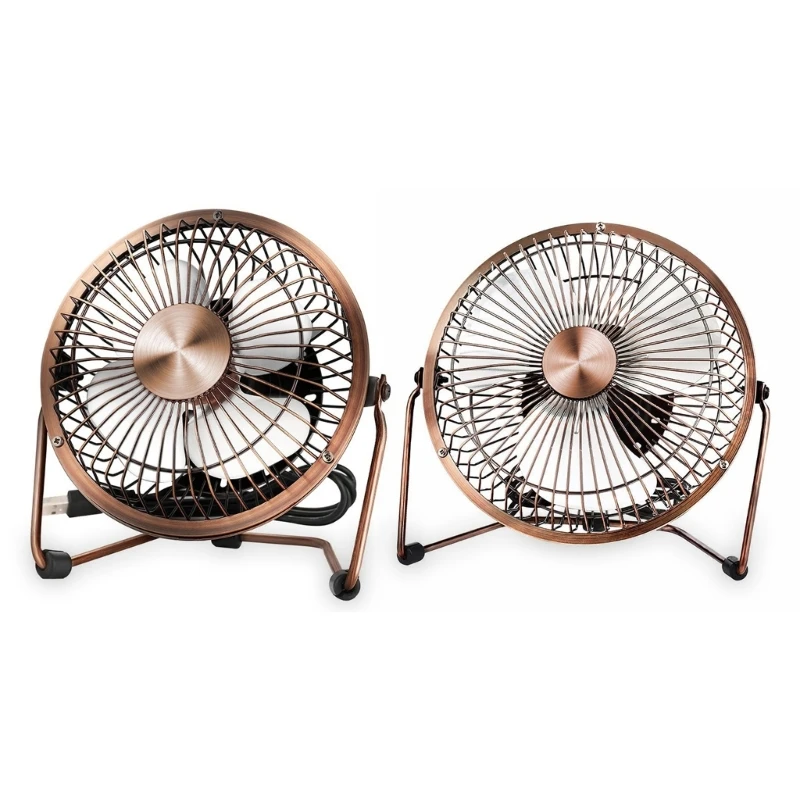 

USB Small Fan 4/6Inch Metal Outdoor Dormitory 360 Degree Rotatable Fan Portable Electric Fan Home Outdoor Supplies