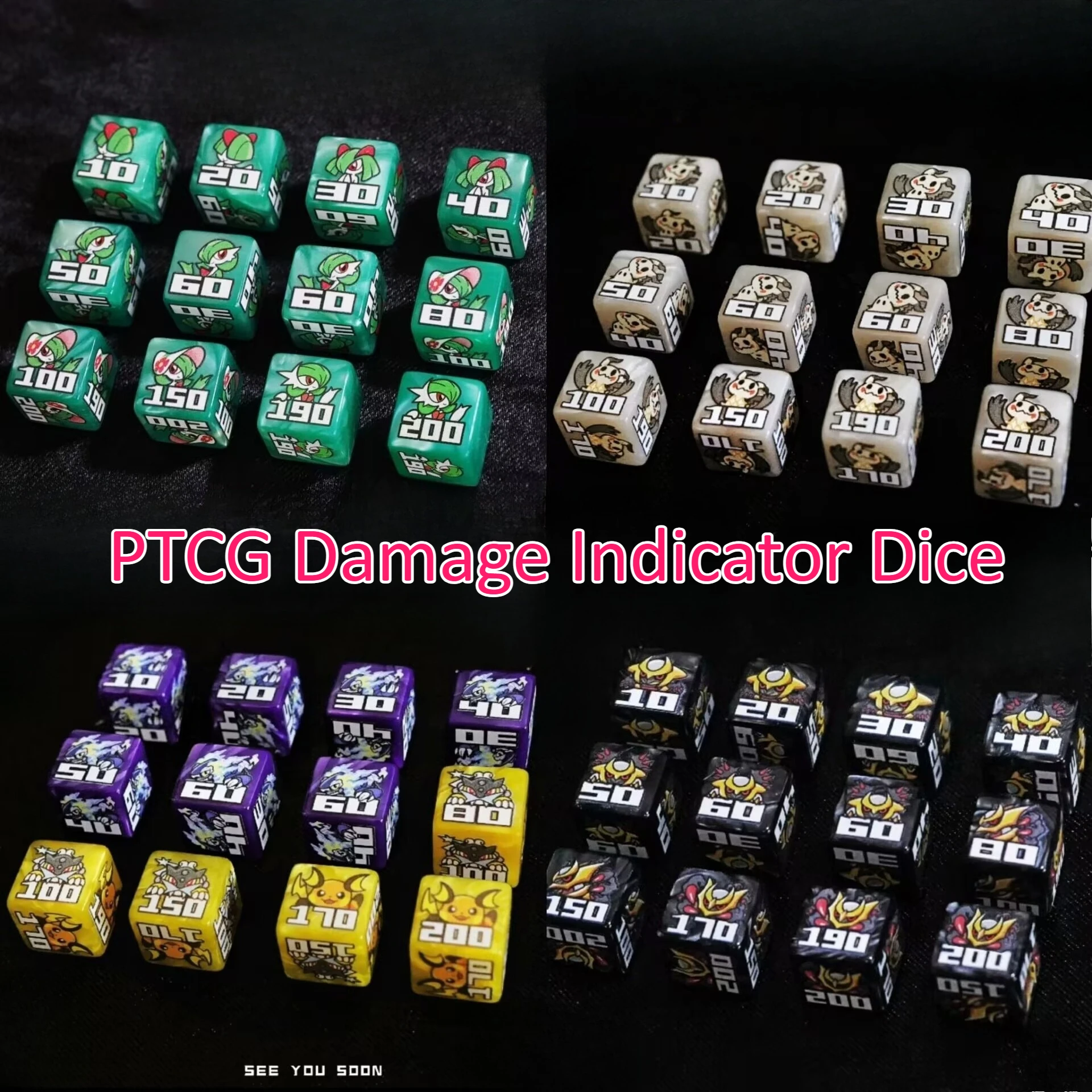 ptcg-ポケモン-ダイス-マッチ-スコアリング-ダメージ-カウンター-ダメージ-インジケーター-ダイス-ロールプレイング-ゲーム-ミライドン-ミミッキュ-ガリターナ-ガルドヴェアール-ルギア