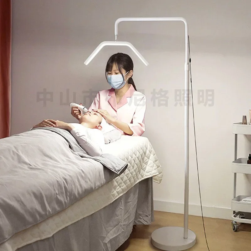 Beauty Lamp for Nail Art and Eyelash Extensions in Salon Professional LED Light Embroidery Pattern Floor Lamp