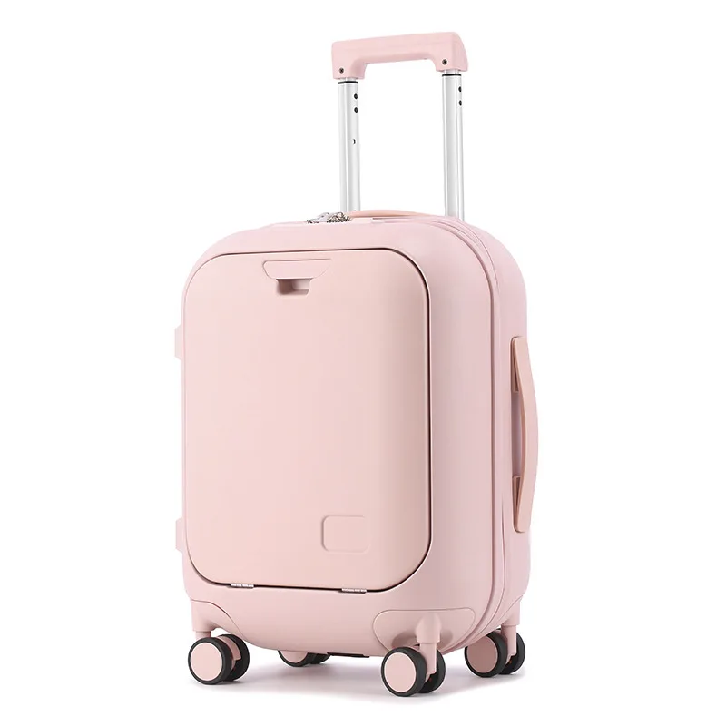 

Front open lid trolley suitcase 20 inch boarding case 24 anti drop suitcase 18 inch password bag